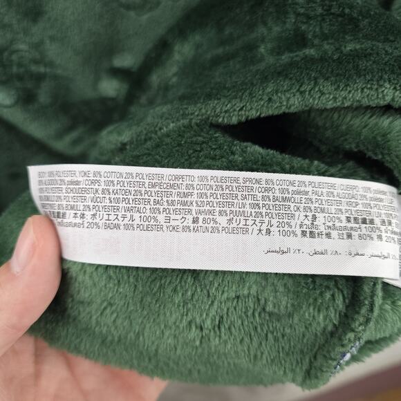 Disneyland Mickey Mouse Fleece Spirit Jersey Size Large Green Velvet Cozy - Picture 8 of 12